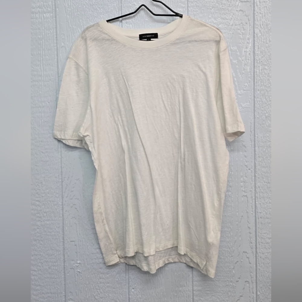 Westzeroone XL White Crew Neck T-Shirt